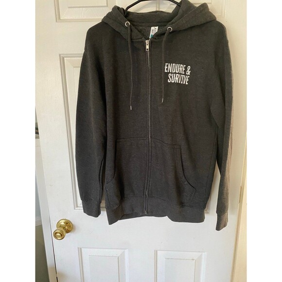 Endure and survive full zip hoodie Mens M - Picture 1 of 11